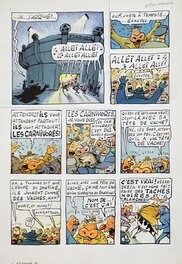 Johan De Moor - La Vache A Mort L'Homme Vive L'Ozone pl.80 - Planche originale