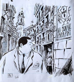 Pierre-Henry Gomont - Couv "Pereira prétend" - Couverture originale