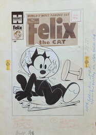 Warren Kremer - Couverture Comics Felix the cat #105 - Couverture originale