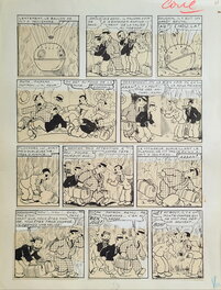 Aristide Perré - Les Pieds Nickelés dans le maquis - Planche originale