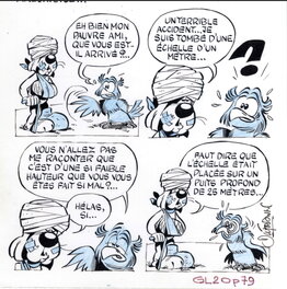 Henri Dufranne - Gai Luron 20 - planche 79 - Planche originale