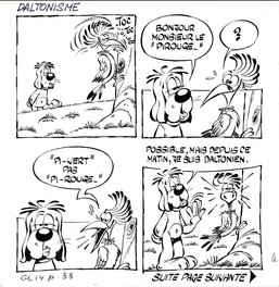 Henri Dufranne - Gai Luron poche (Le daltonisme) vol 14 - planche 33 - Planche originale