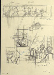 Patrice Pellerin - Croquis préparatoire n°1 pour l'Epervier - Œuvre originale
