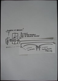 Catherine Beaunez - Le bridge (dentiste). - Illustration originale