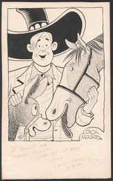 Dick Moores - Windy and paddles. Specialty illustration 1941 - Planche originale