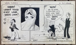 Roy Crane - Roy Crane: Wash Tubbs 1928 (first princess Jada) - Planche originale