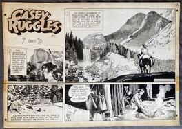 Warren Tufts - Casey Ruggles Sunday 1951 - Planche originale