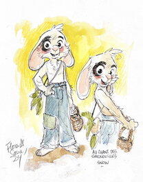 Florent Sacré - Florent Sacre Snow - Illustration originale