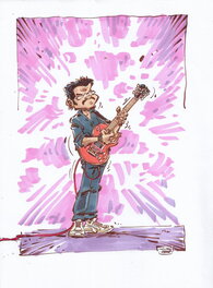 Juan - Guitariste - Illustration originale