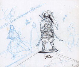 Hub - Okko Noburo et recherches - Illustration originale