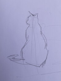 Stéphan Agosto - Stéphan Agosto, croquis préparatoire, étude de case, "Les Buveuses de Thé". - Œuvre originale