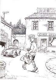 Serge Carrère - La panne - Planche originale