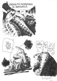 Manu Larcenet - manu Larcenet - Valerian, l'armure du Jakolass - Illustration originale