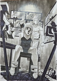 Flaviano Armentaro - Black widow N° 3 page 23 inédite - Planche originale