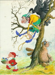 Jean Dulieu - Paulus de Boskabouter - Margriet/Bobo - Original Illustration