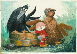 Jean Dulieu - Paulus de Boskabouter - Margriet/Bobo - Original Illustration