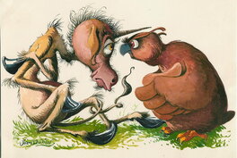 Jean Dulieu - Paulus de Boskabouter - Margriet/Bobo - Original Illustration