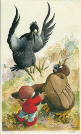 Jean Dulieu - Paulus de Boskabouter - Margriet/Bobo - Original Illustration