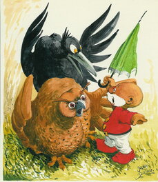 Jean Dulieu - Paulus de Boskabouter - Margriet/Bobo - Original Illustration