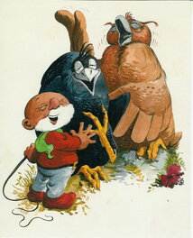 Jean Dulieu - Paulus de Boskabouter - Margriet/Bobo - Original Illustration