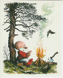 Jean Dulieu - Paulus de Boskabouter - Margriet/Bobo - Original Illustration