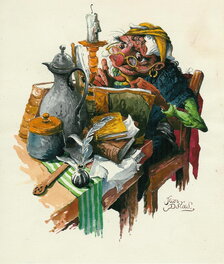 Jean Dulieu - Paulus de Boskabouter - Margriet/Bobo - Original Illustration