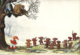 Jean Dulieu - Paulus de Boskabouter - Margriet/Bobo - Grand format - Original Illustration