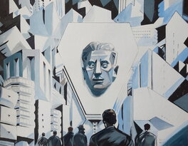 Xavier Coste - Big Brother is watching you - Original Illustration