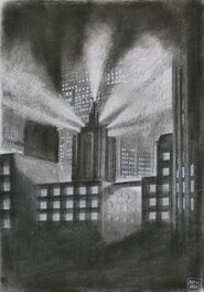 Alex W. Inker - Krimi Metropolis page - Planche originale