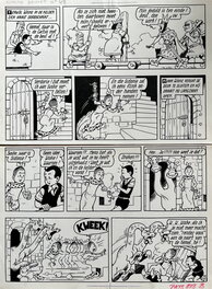 Willy Vandersteen - Bob et Bobette - Suske en Wiske - De Koning Drinkt - Planche originale