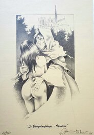 Ex-Libris offset LE BOUQUINOPHAGE 20 x 29 signé : JM Stalner 20-----01  num : 29/250