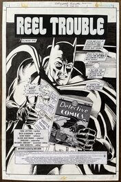 Dick Giordano - Batman Hollywood Knight #3 title splash - Œuvre originale