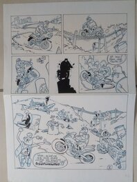 André Amouriq - L'auto école / andré amouriq - Planche originale