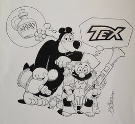 Luciano Bottaro - Whisky & Gogo - Illustration originale