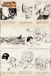 Hal Foster - Prince Valiant - La légende de Sire Quintus - #1038 30 Dec 1956 - Planche originale