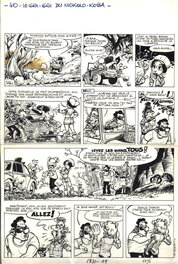 Jean-Claude Fournier - Fournier : Spirou et Fantasio tome 25 planche 40 - Planche originale