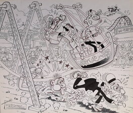 Francisco Ibáñez - Clever & Smart - Original Illustration