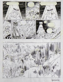 Jean-Paul Krassinsky - » Le Singe qui aimait les fleurs  » – Planche originale n° 19 – Jean-Paul Krassinsky - Original Illustration