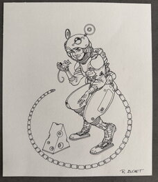 Philippe Buchet - Navïs Mouse exoskeleton - Illustration originale