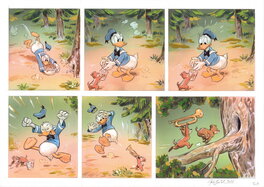 Original Illustration - Les Vacances de Donald