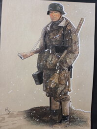 Fabrice Le Hénanff - Illustration originale couleur aquarelle de Le Hénanff - Original Illustration