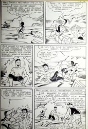 Mario Sbattella - Diavolo, La grande soif planche 3, parution dans Akim n° 570 - Comic Strip