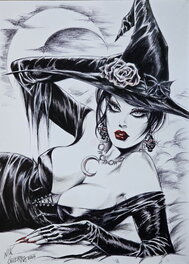 Nik Guerra - Magenta - Illustration originale