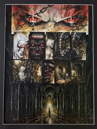 Olivier Ledroit - Requiem, Chevalier Vampire: Hellfire Club, planche 18 - Planche originale