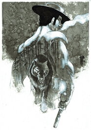 Philippe Bringel - Blackfoot les loups - Illustration originale