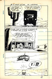 Maurice Tillieux - Tillieux : Gil Jourdan, Gag de Poche n° 53 planche 88 - Planche originale