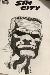 Frank Miller - Marv de Sin City - Illustration originale