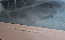 Des traces de l'exposition à la Grande Arche