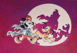 Alessandro Gottardo - Micky meets Tintin - Illustration originale