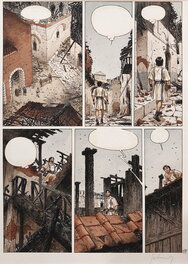 Jérémy - Jérémy / Delaby / Murena. Mise en couleurs de la planche 27 de "Revanches des cendres" (tome 8) - Mise en couleur